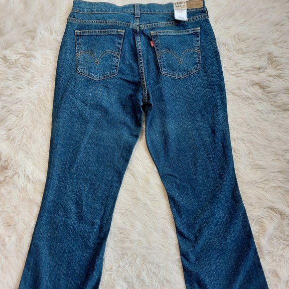 Levi's 515 Women's Blue Mid Rise Boot Cut Denim Jeans 10M/32W x 31L - Picture 11 of 11